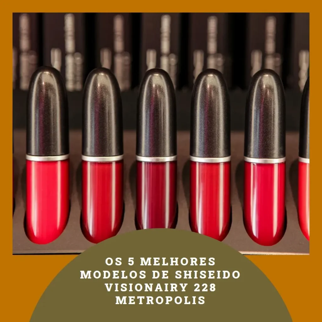 Os 5 Melhores Modelos de Shiseido VisionAiry 228 Metropolis – Batom Cremoso 1,6g