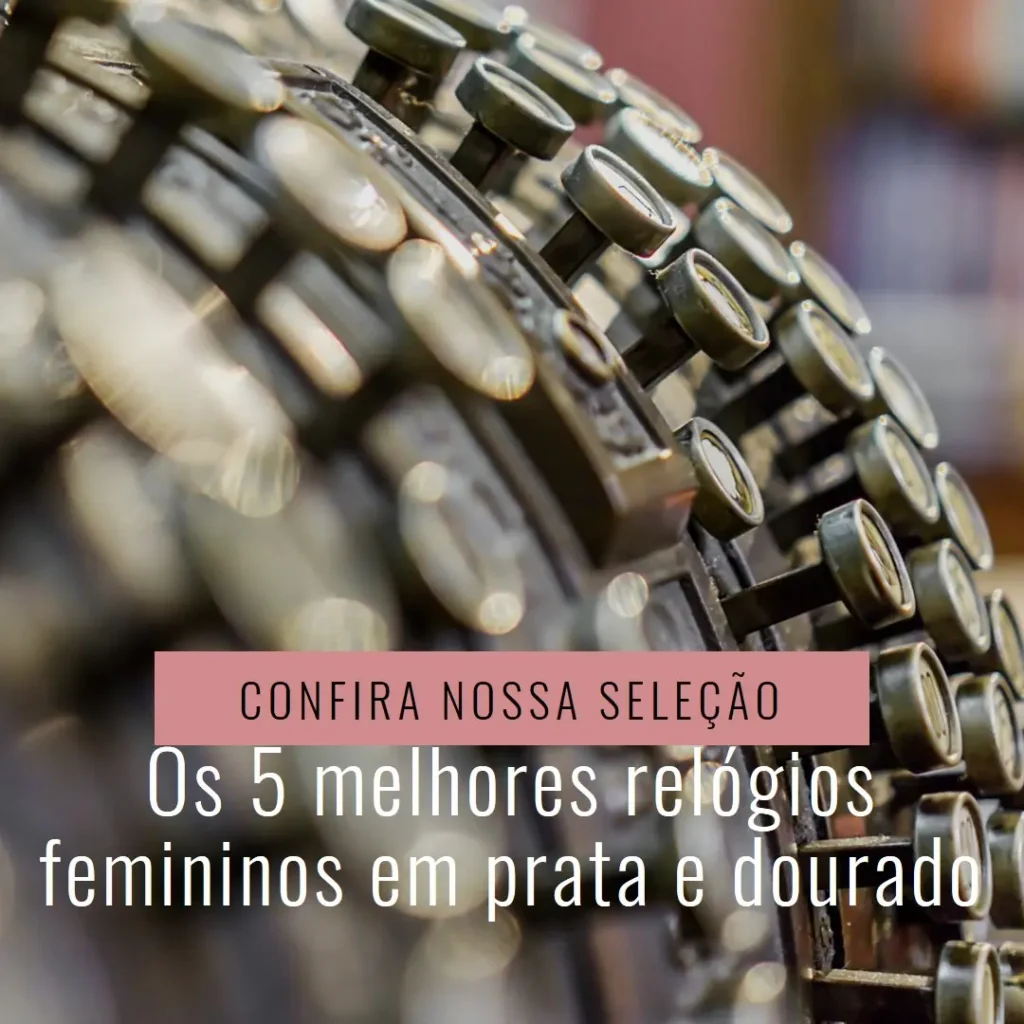 Principais Cinco relogio feminino prata dourado