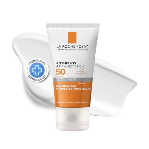 La Roche-Posay, Protetor Solar Anti-Idade com Ácido Hialurônico, Sem Cor, Textura Gel Creme, FPS50, 40g