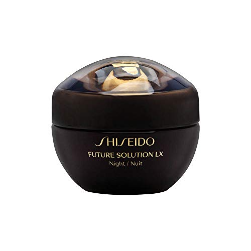 Shiseido Future Solution LX Luxuoso Creme regenerador noturno antienvelhecimento para todos os tipos de pele, 50 ml, Preto, 1.69 Fl Oz (Pack of 1)