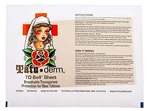 Tatu-Derm - Melhor tatuagem após cuidados bandages/patch, 10