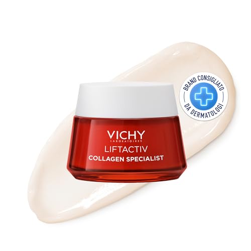 Vichy, Creme Liftactiv Colágeno Specialist, aumenta a tonicidade da pele, melhora a uniformidade do tom, reduz a flacidez e rugas aparentes, 50ml