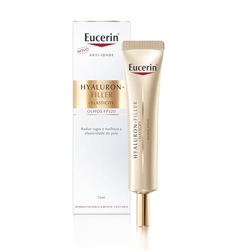Eucerin Creme Anti-Idade Hyaluron-Filler + Elasticity Olhos Fps 15 15Ml