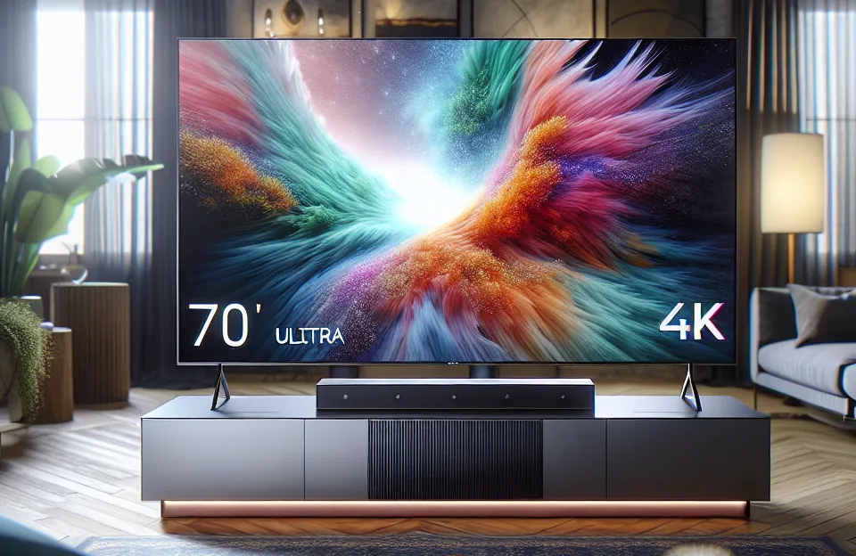 Smart TV 4K 70" LG UHD 70UT8050 com Processador α5 e Alexa