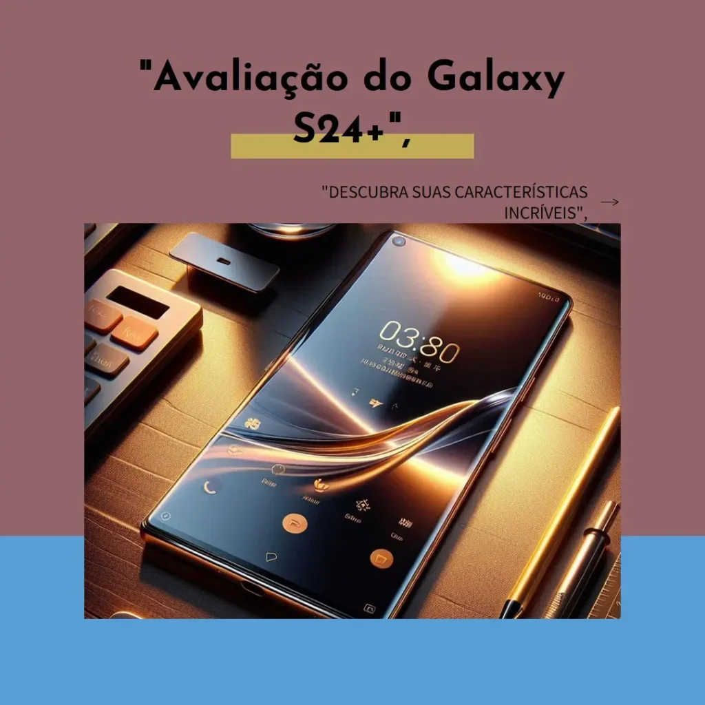 Smartphone Samsung Galaxy S24+ com Galaxy AI e Tela de 6.7"