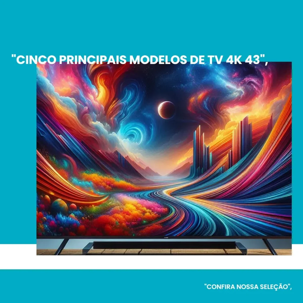 Cinco Principais Modelos de TV 4k 43
