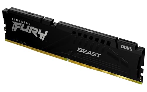 Kingston Tecnologia Kingston Fúria Fera 32GB 6000MT/s DDR5 CL40 Módulo Único de Memória de Desktop | Intel XMP | Plug N Play | KF560C40BB-32