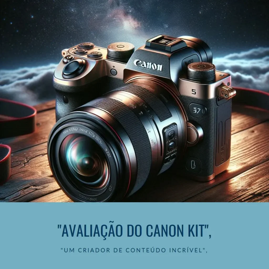 Canon Kit Criador de Conteúdo Pro: Câmera EOS Rebel SL3, Microfone Boya e Cartão Lexar 256GB