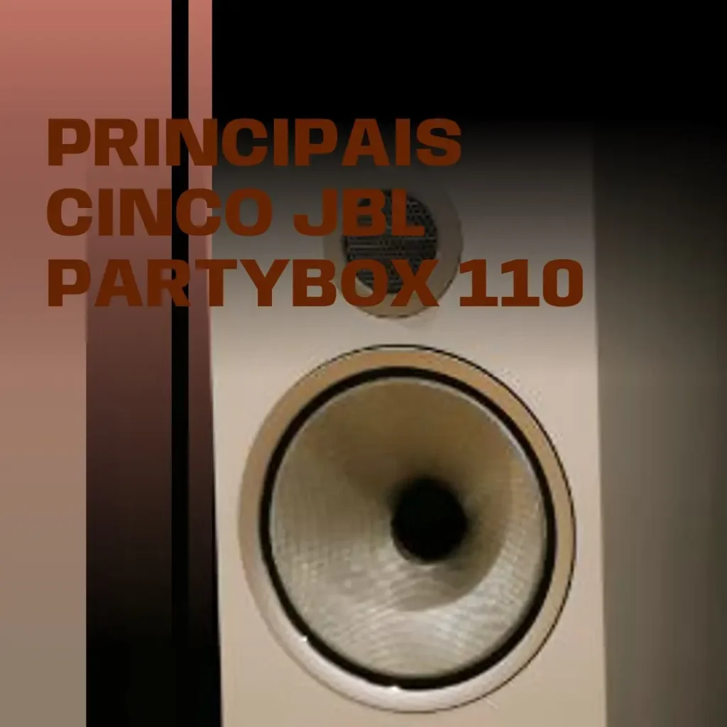 Principais Cinco JBL caixa de som bluetooth partybox 110