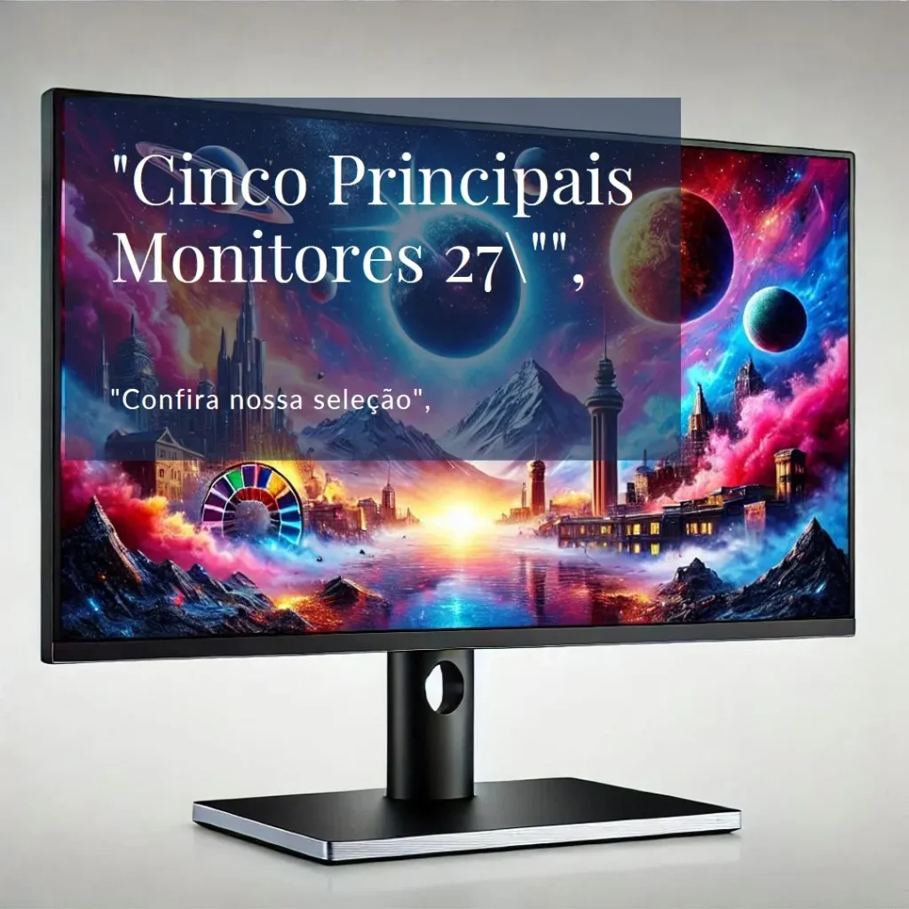 Cinco Principais Modelos de monitor 27 polegadas 144hz