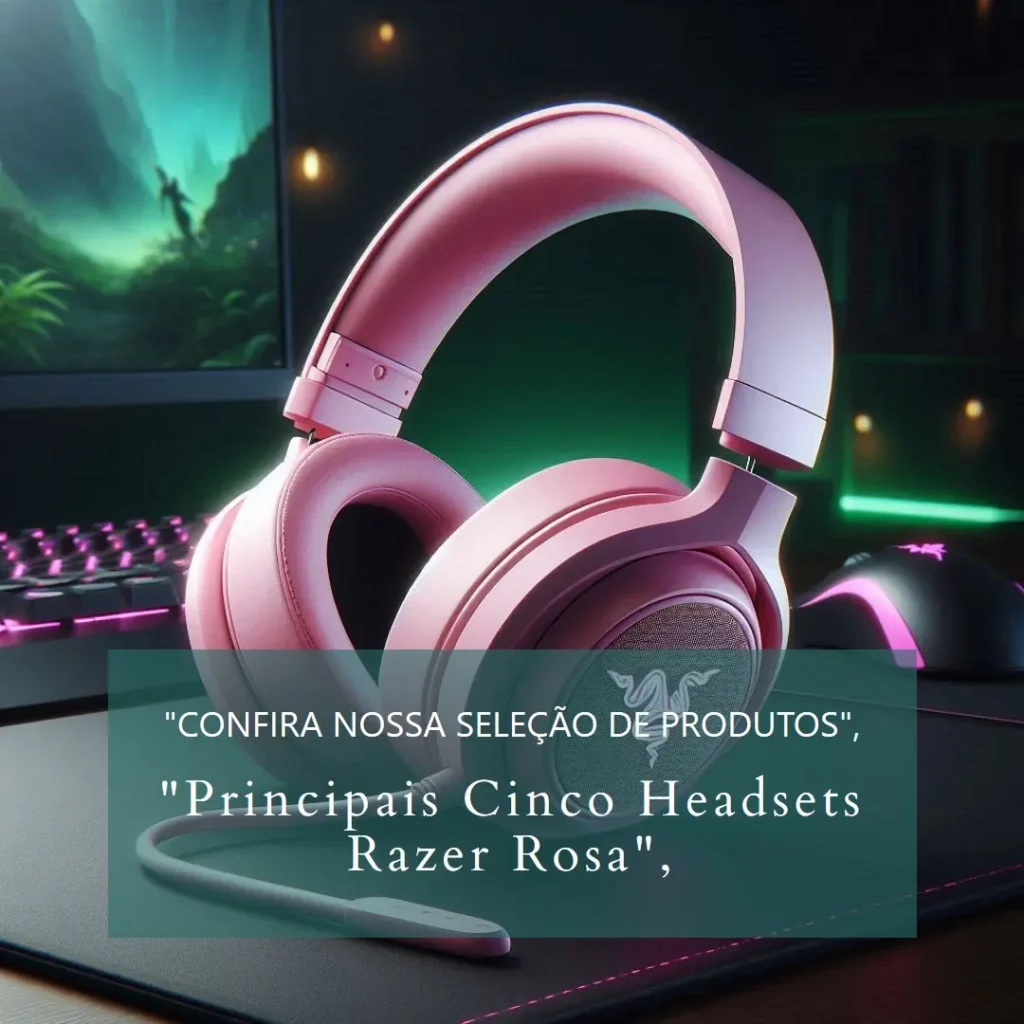 Principais Cinco headset razer rosa