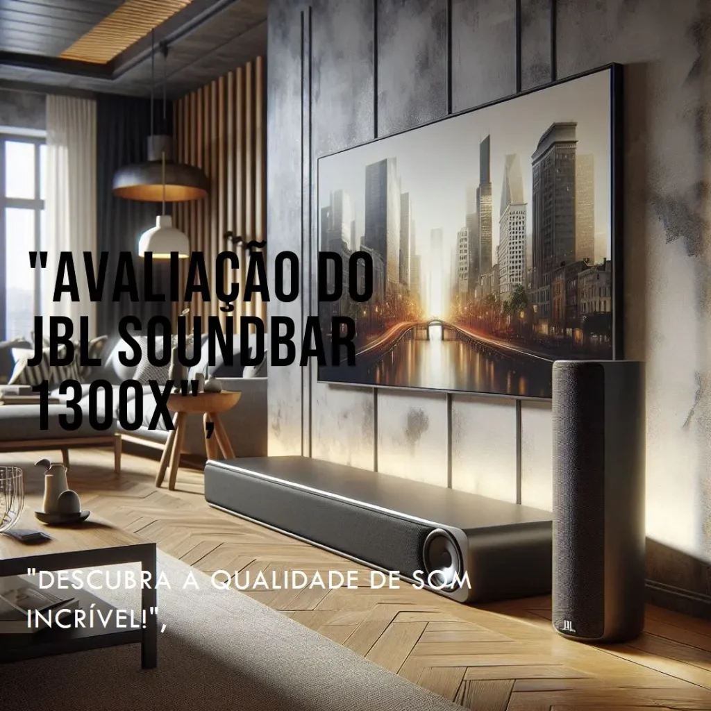 JBL Soundbar Bar 1300X - 585 W RMS: Som de Cinema e Potência Ibatível