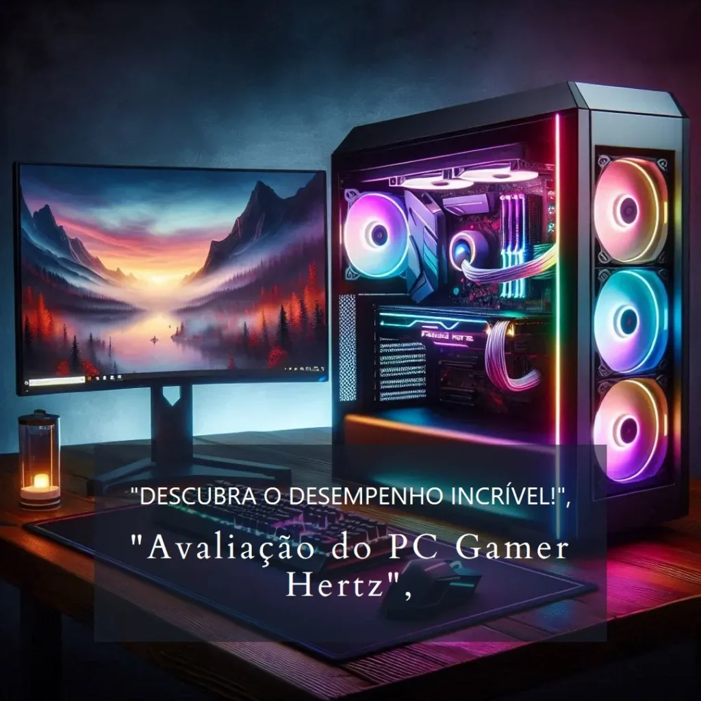PC Gamer Hertz® Ryzen 7 5700X Water Cooler 240mm 32GB SSD 1TB RTX 4060 8GB - Desempenho e Qualidade Para Jogos de Última Geração