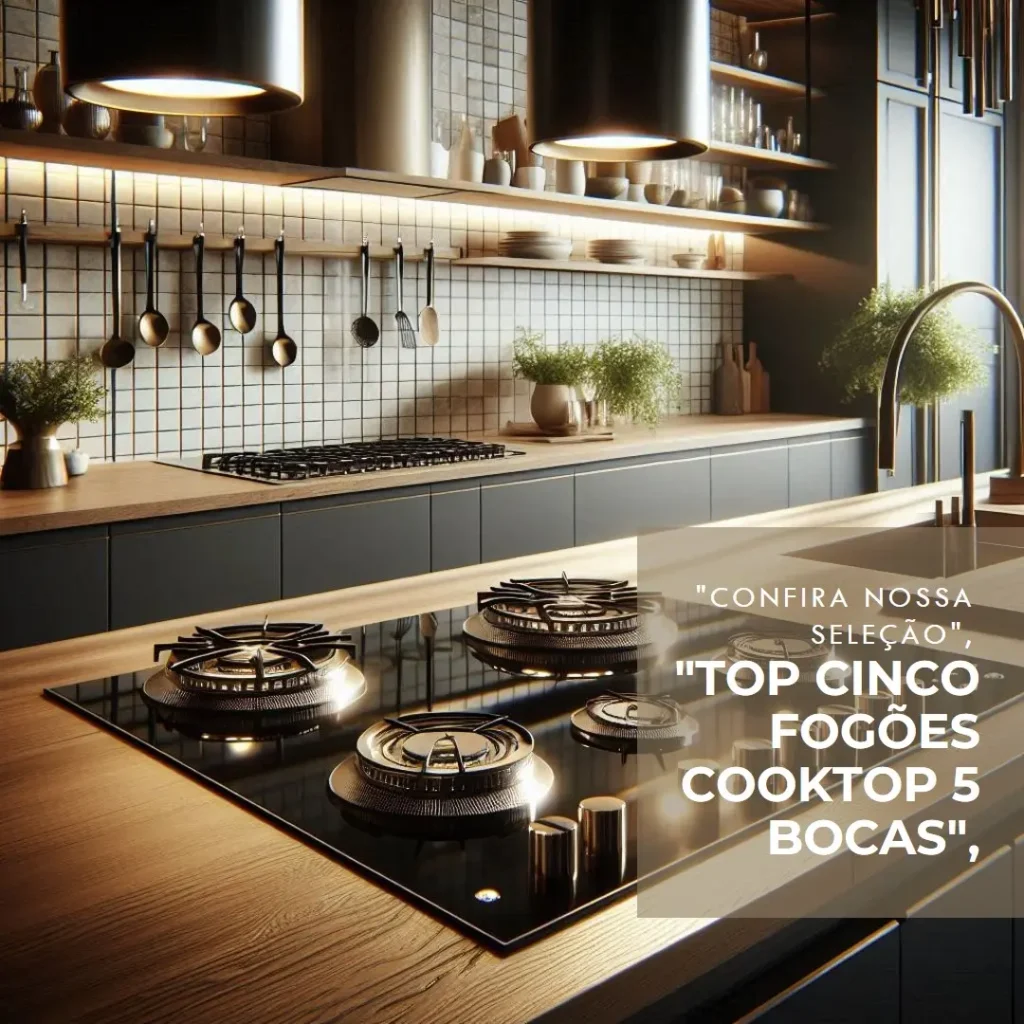 Top Cinco  fogão cooktop 5 bocas
