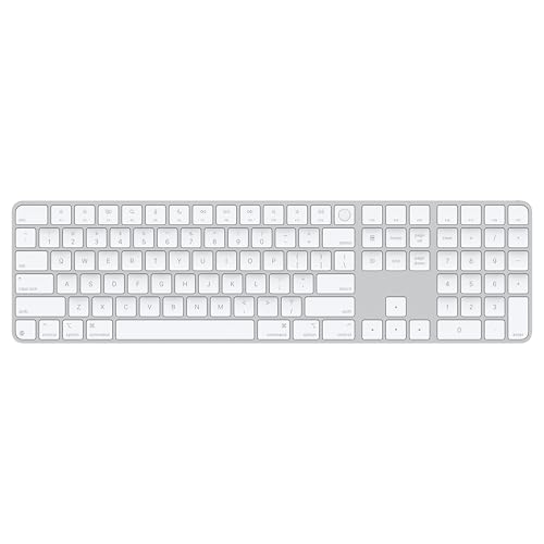 Apple Magic Keyboard com Touch ID e teclado numérico para modelos de Mac com chip da Apple – Inglês (EUA) – Teclas brancas ​​​​​​​