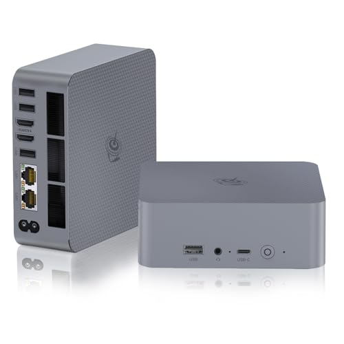 Beelink Mini PC SER5, AMD Ryzen 5 5560U (6C/12T, até 4,0 GHz), 16G DDR4 RAM/500GB M.2 2280 NVMe SSD Mini computador, suporta tela tripla (HDMI+DP+Tipo-C)/4K@60Hz/WiFi 6/BT5.2