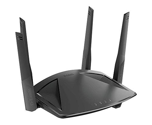 D-Link Roteador Wi-Fi AX1800 Gigabit 4 antenas DIR-X186, Preto, AX1801