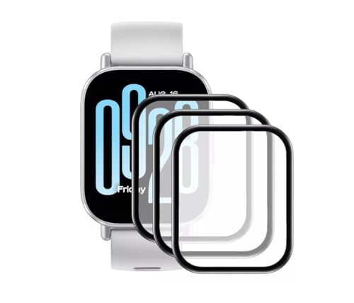 Kit 3 Películas Protetoras de Tela 5D para Redmi Watch 5 Active e 5 Lite (Redmi Watch 5 Active)