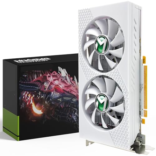 MOUGOL Placa de Vídeo AMD Radeon RX580 8GB GDDR5 256 bits 2048SP, placa de vídeo para jogos de PC com porta de exibição HDMI DVI PCI Express x 16 3.0 Placa gráfica para jogos com ventiladores duplos