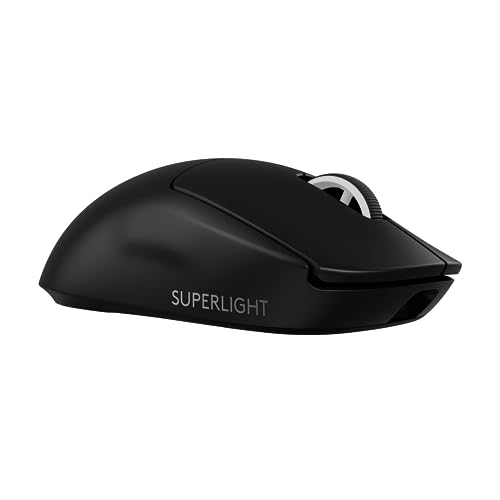 Mouse Gamer Sem Fio Logitech G PRO X SUPERLIGHT 2 com Tecnologia LIGHTSPEED, Ultraleve, Switch LIGHTFORCE, Sensor HERO 2 com 32K DPI, 5 botões programáveis e Bateria Recarregável - Preto