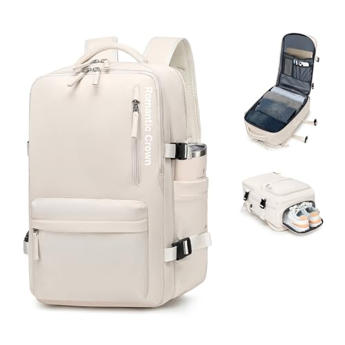 Romantic Crown Mochila de Viagem Expansivel Avião Grande Feminina,Mochila Executiva Masculina Impermeável Reforçada para Notebook,Casual Esportes Hiking Escola Presente1