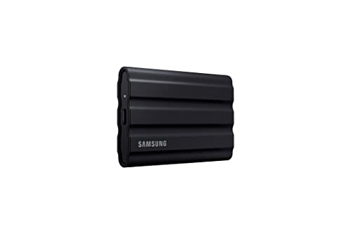 SAMSUNG T7 Shield 1 TB, até 1050 MB/s, USB 3.2 Gen2, resistente, classificação IP65, para fotógrafos, criadores de conteúdo e jogos, unidade de estado sólido externa portátil (MU-PE1T0S/AM, 2022),