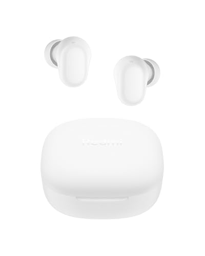 Xiaomi Redmi Buds 6 Play | Driver dinâmico de 10 mm | Redução de ruído de IA | Vida útil da bateria de até 36 horas | Bluetooth® 5.4 | Controle de toque - Versão global - (branco)