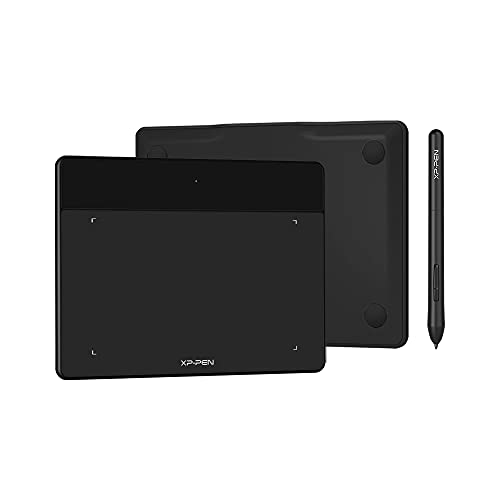 XP-PEN Mesa Digitalizadora Deco Fun S 15 x 10 cm, Tablet de desenho,com stylus,8192 níveis,para Mac, Windows,Chrome,Android,OSU! (Preto)