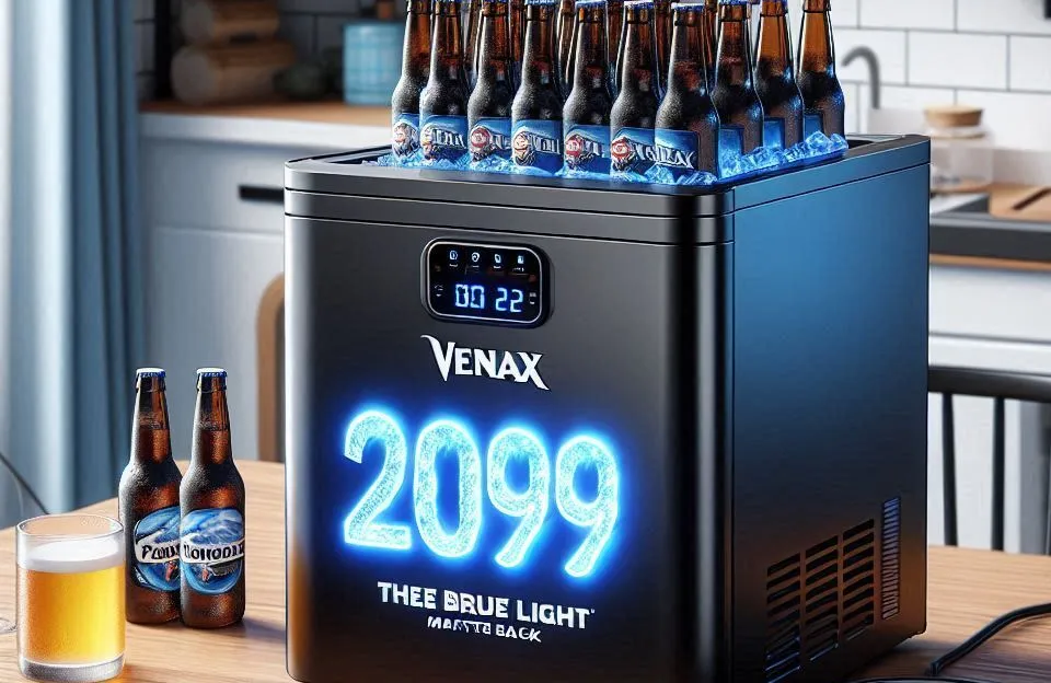 Cervejeira Venax Blue Light 209L Preto Fosco 220V