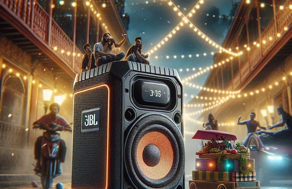 JBL PartyBox 710 Bluetooth com Luz Integrada e Som Potente