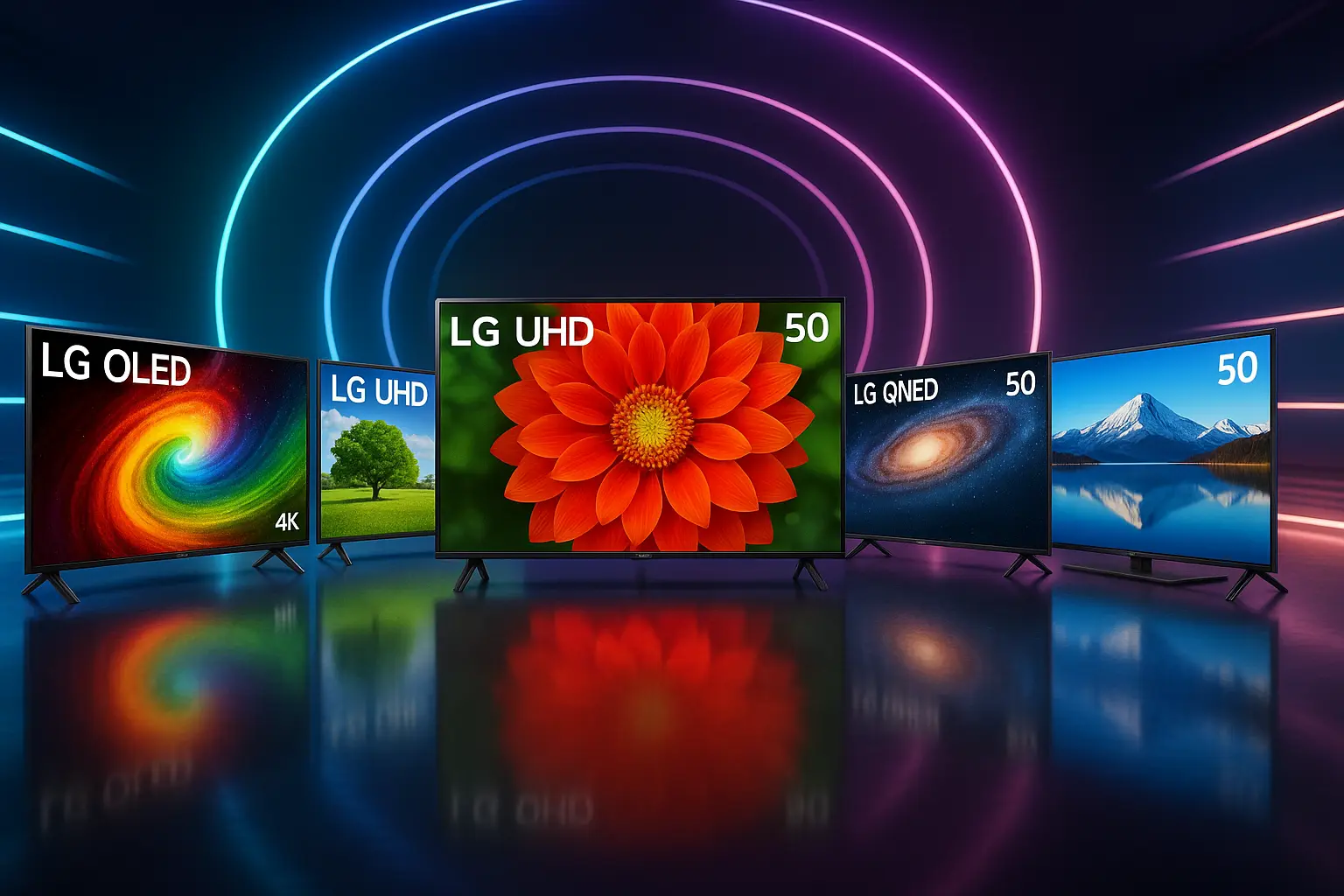 Cinco Principais Modelos de TV 50 polegadas LG