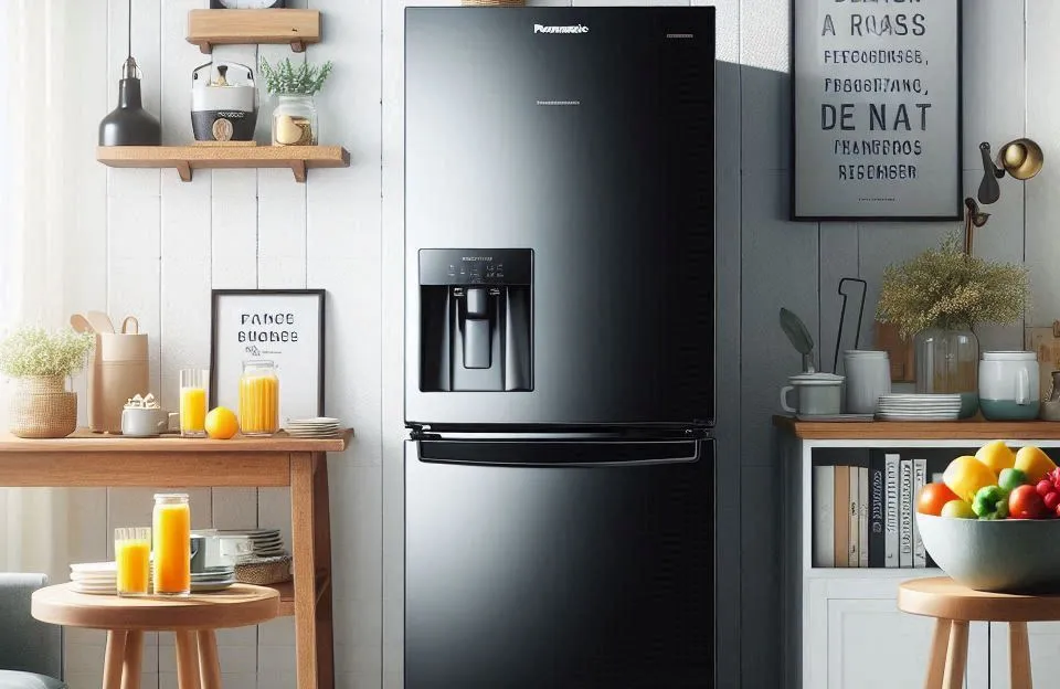 Geladeira Panasonic BB41 Black Glass 397L Frost Free