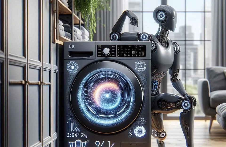 Lava e Seca LG VC4 12kg com Inteligência Artificial AIDD