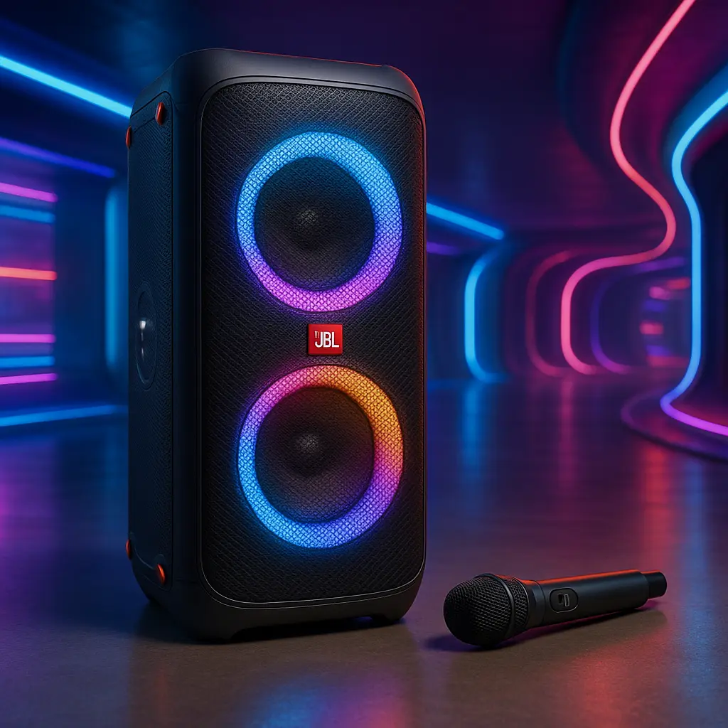 Top Cinco JBL partybox com microfone