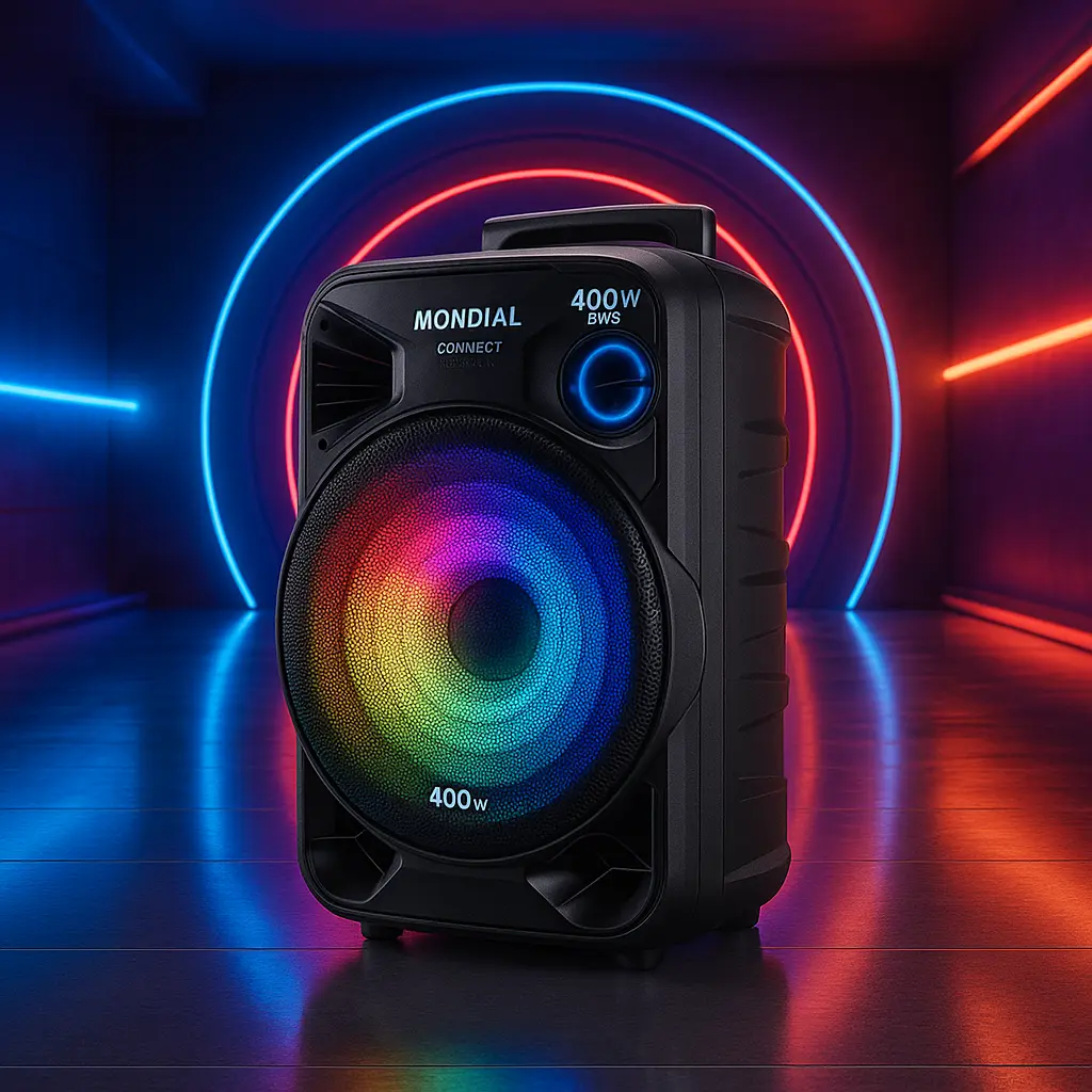 Top Cinco Modelos de Caixa de som amplificada Mondial connect lights bivolt 400w rms