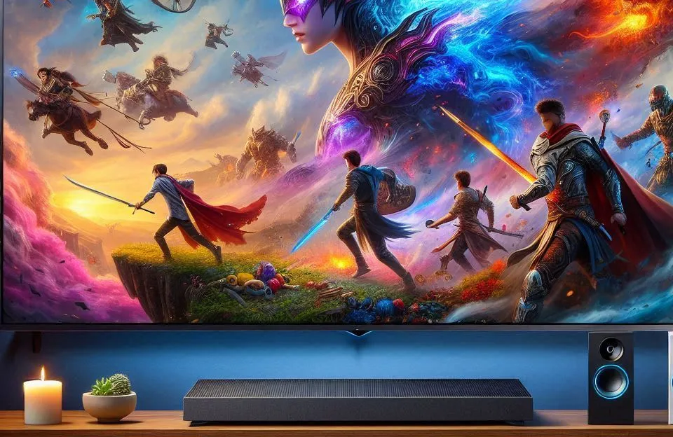 Samsung Smart TV QLED 55" 4K UHD Q60C com Alexa e Modo Game