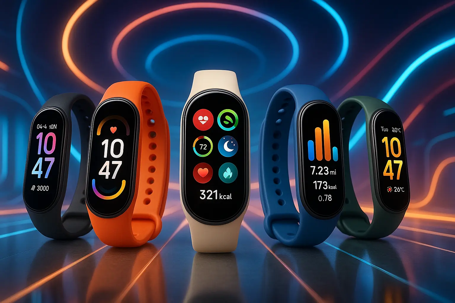 Cinco Principais Modelos de smart band 9 Xiaomi