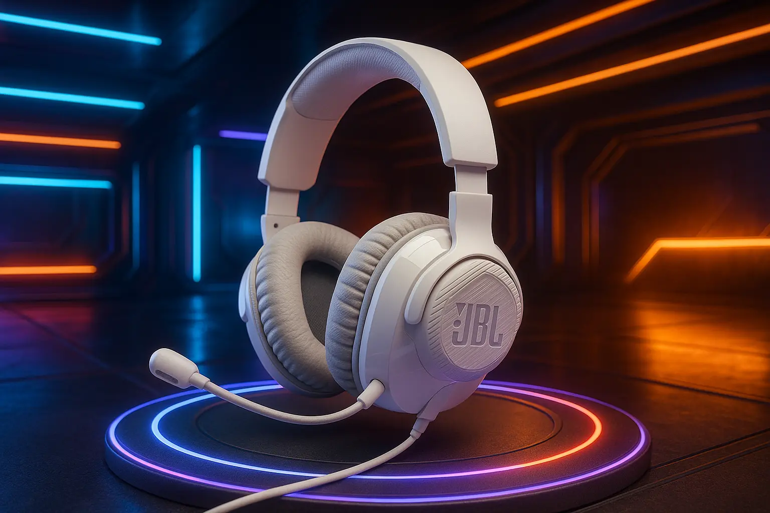 Top 5 fone de ouvido gamer headset JBL quantum 100 branco