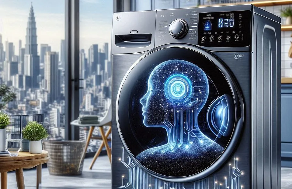 Lava e Seca Smart com Inteligência Artificial AIDD 12Kg LG VC5