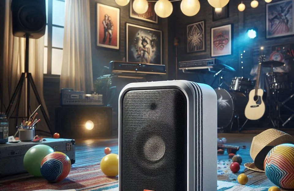 Caixa de Som Bluetooth JBL Partybox Stage 320 Branca