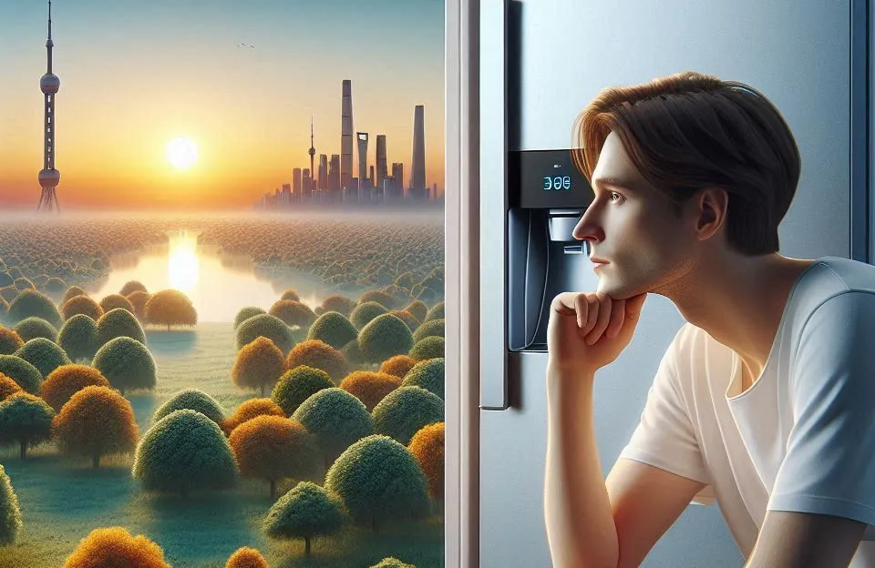 Geladeira Midea 347L Frost Free com SmartSensor