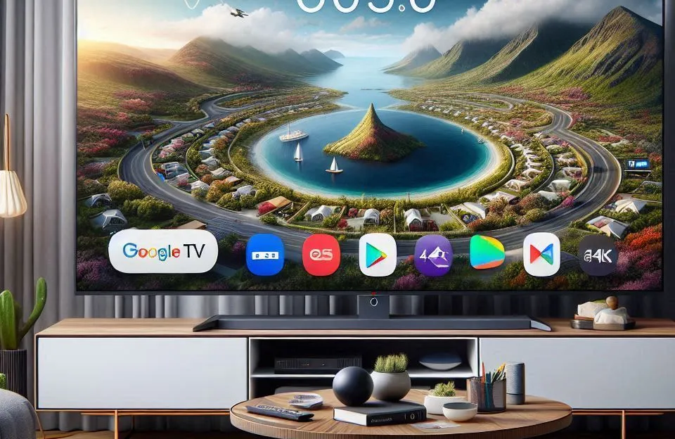 Smart TV QLED 55" Toshiba com Google TV e Imagem 4K