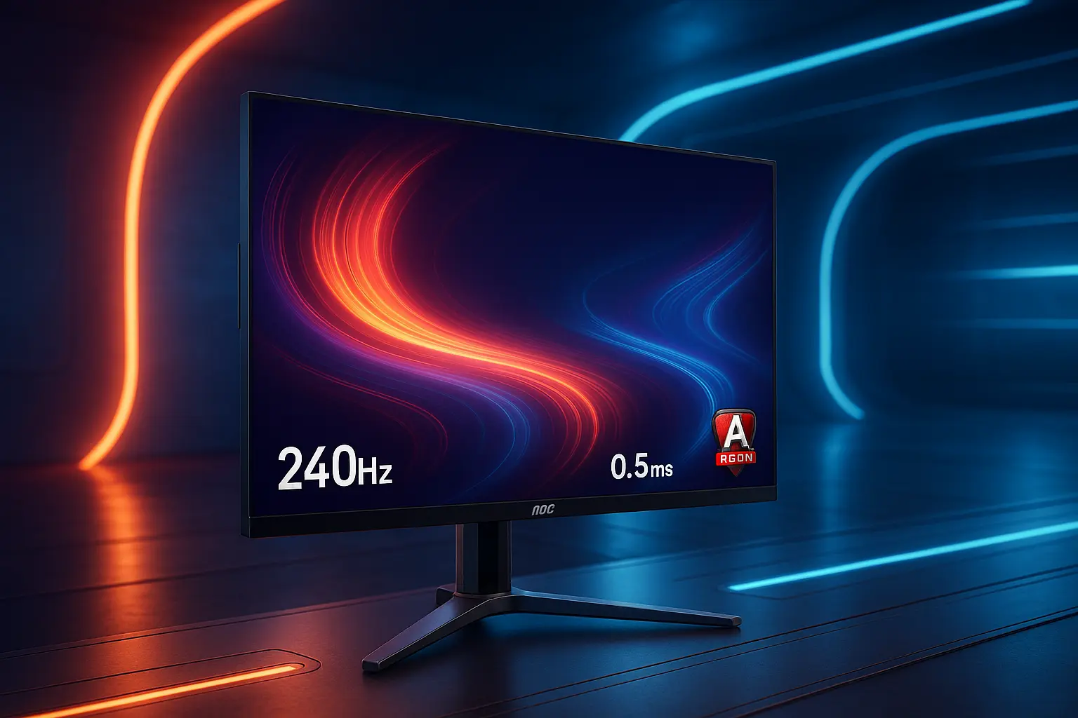 Top Cinco monitor AOC 240hz Agon 24.5 0 5ms