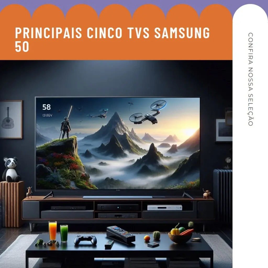 Principais Cinco TV Samsung 50