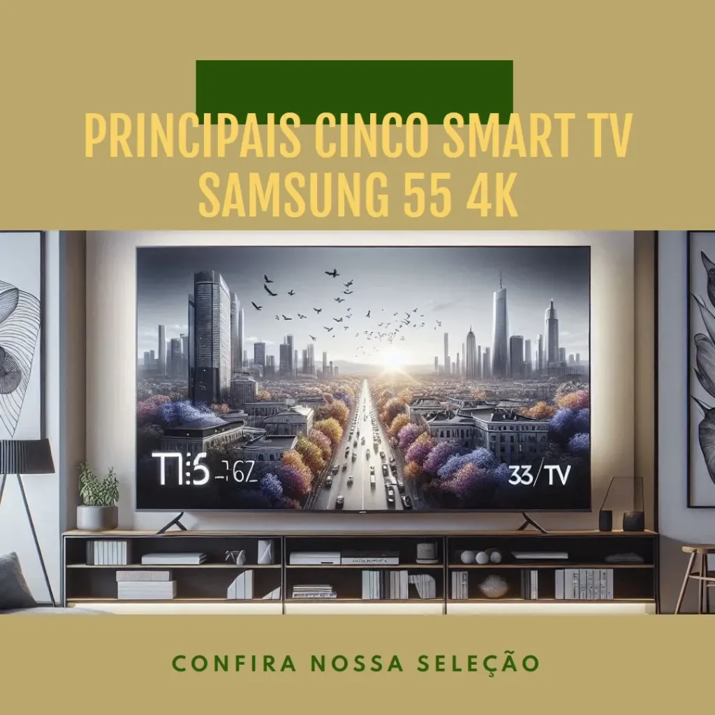 Principais Cinco Smart TV Samsung 55 4k