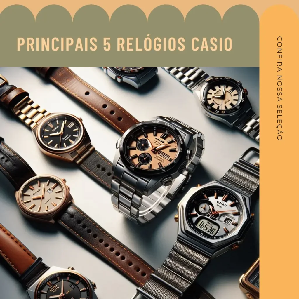 Principais 5 relogio casio original