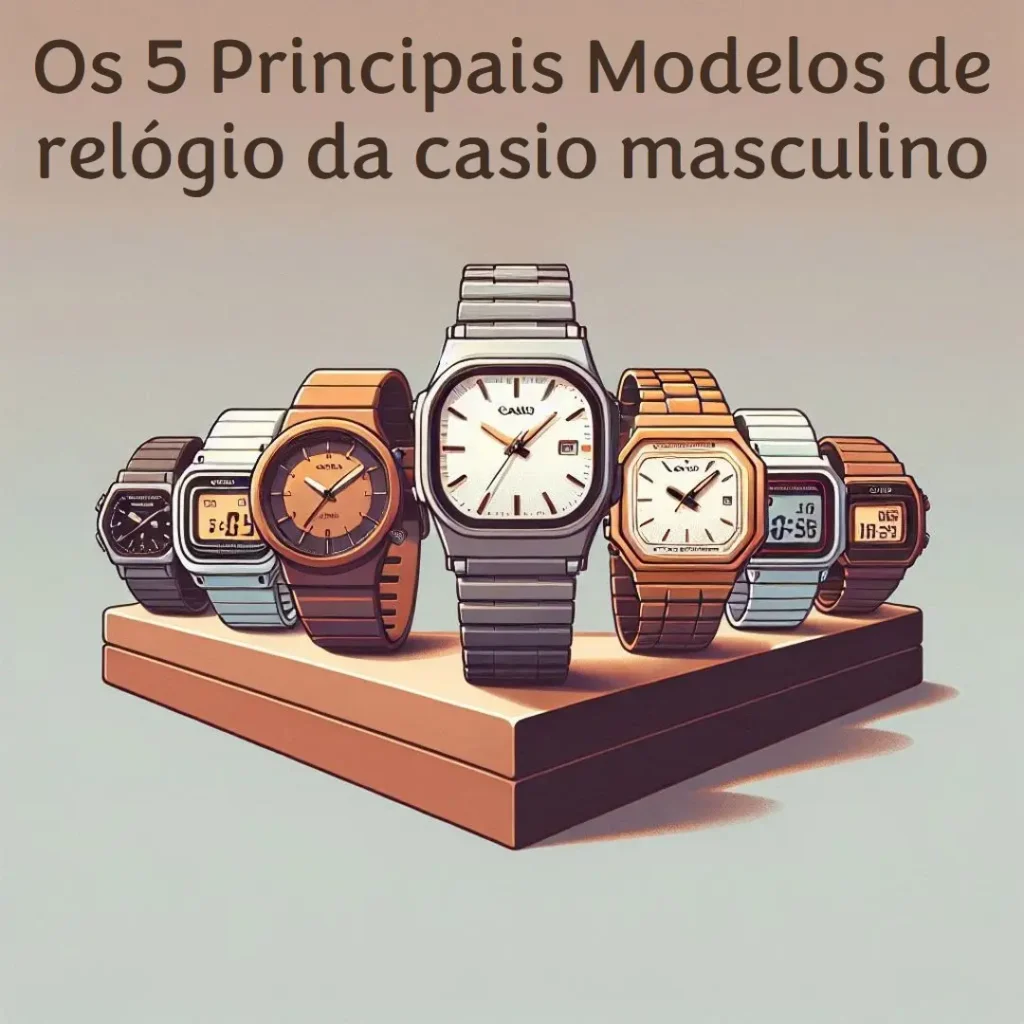Os 5 Principais Modelos de relógio da casio masculino