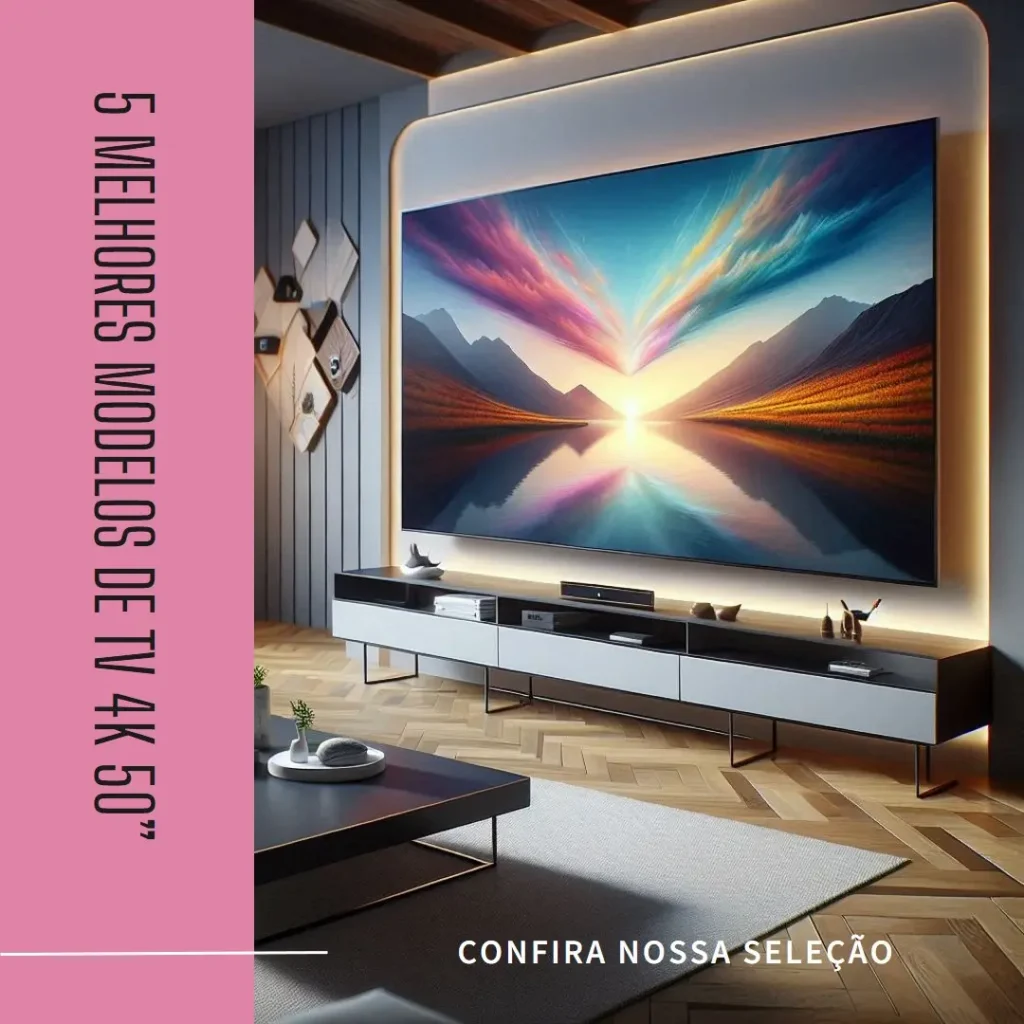 5 Melhores Modelos de tv 4k 50”