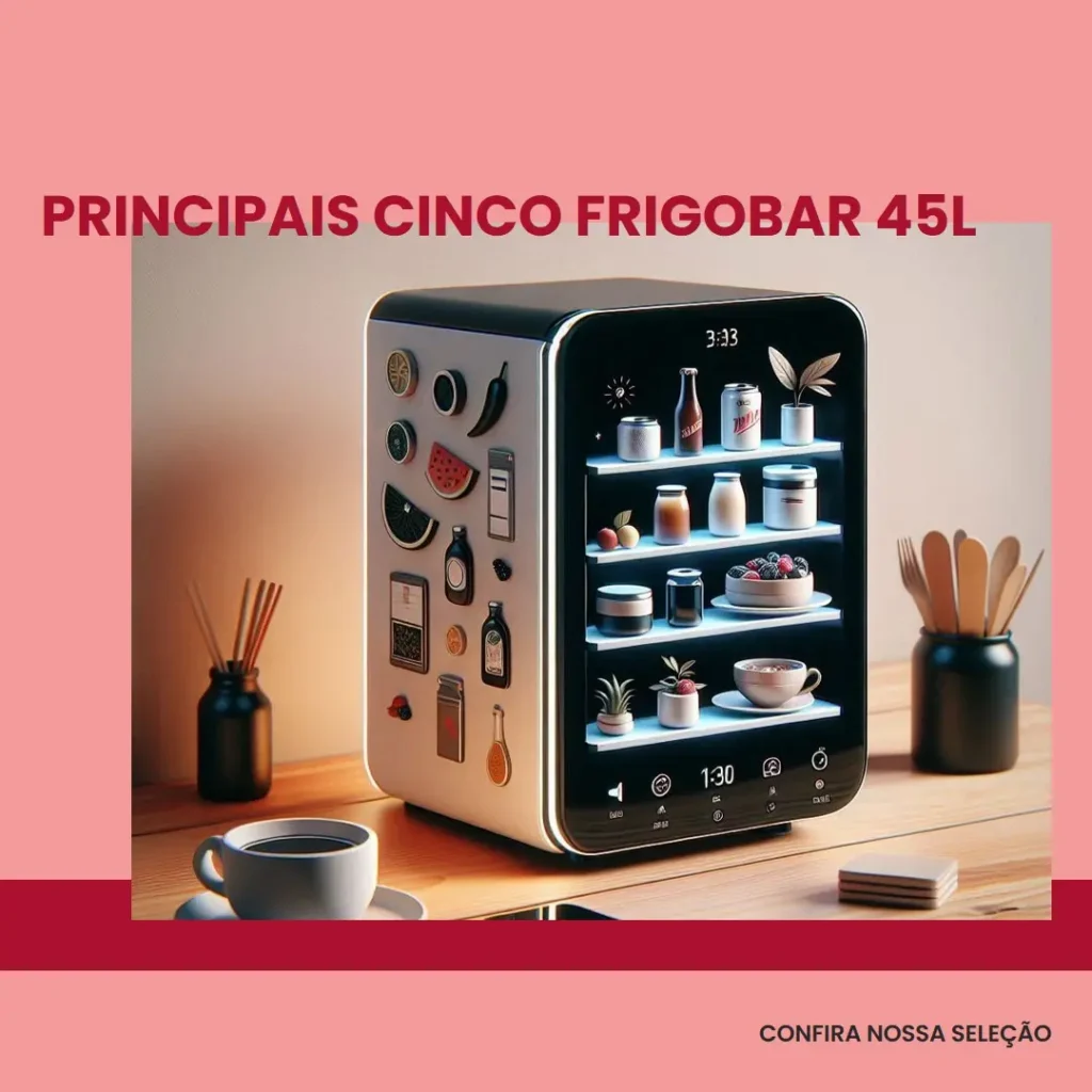 Principais Cinco frigobar 45 litros midea