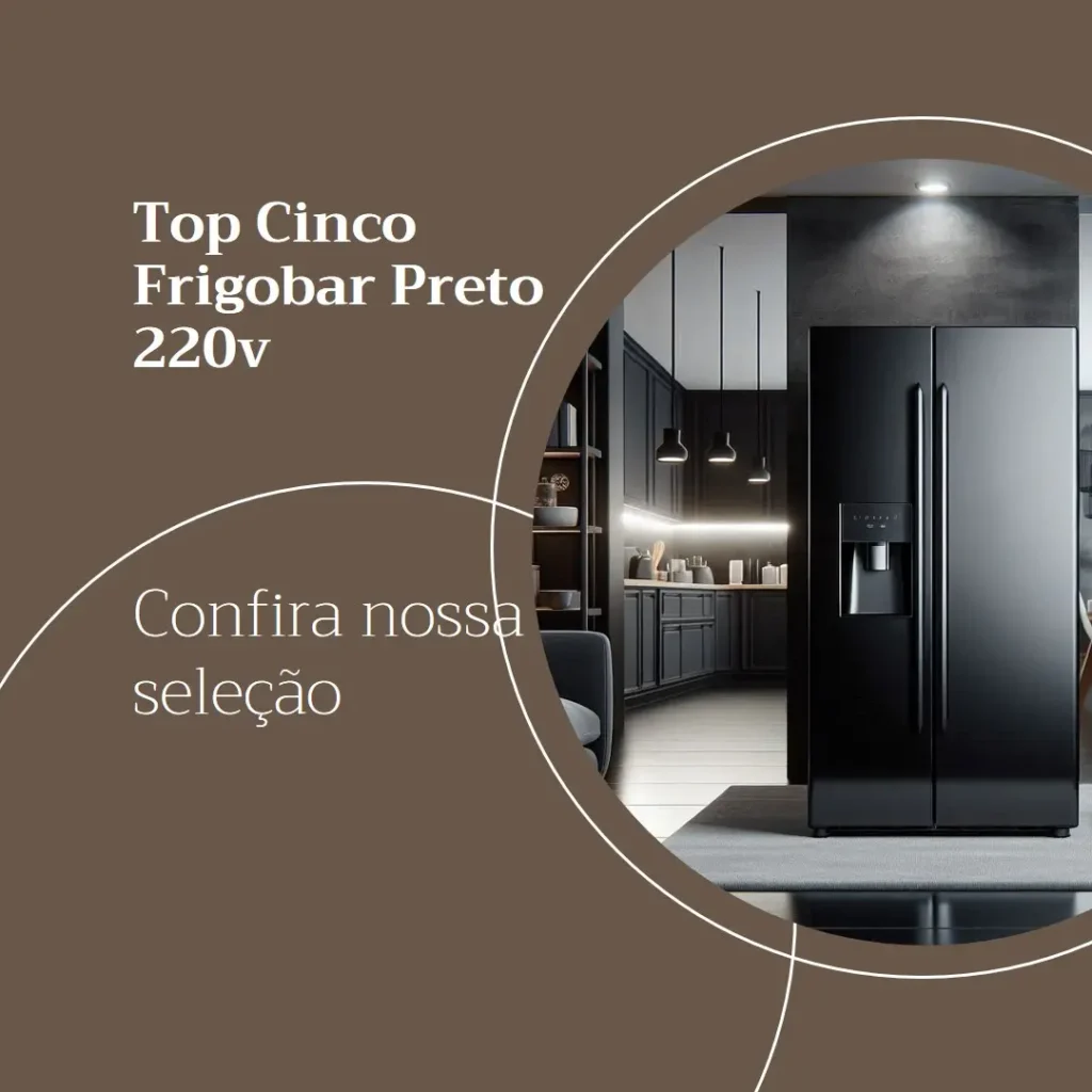 Top Cinco frigobar preto 220v